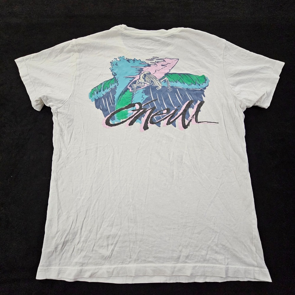 O'Neill Skeleton Surder White Short Sleeve Standard Fit T-Shirt Men's S